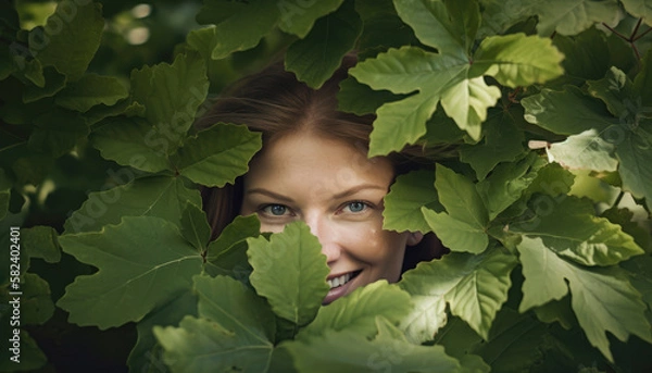 Fototapeta Spring and nature concept, visualizing the springtime beauty and fun