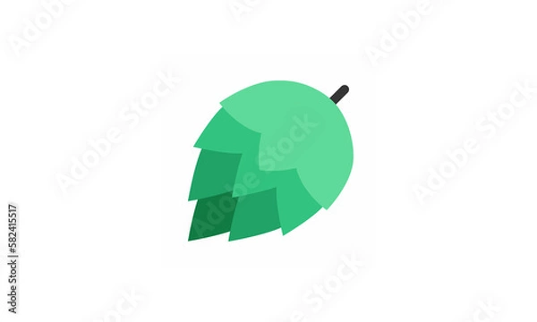 Fototapeta Hops vector illustration colorful flat design eps8