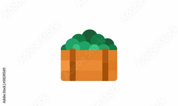 Fototapeta compost heap vector illustration colorful flat design eps8