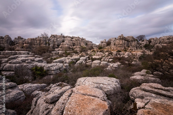 Obraz Torcal de Antequera, probably the most spectacular karst landscape in Europe. (Malaga, Spain)