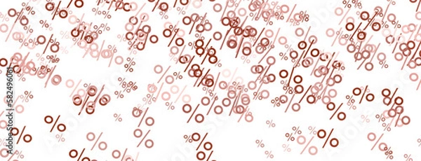 Fototapeta percent rain shopping digital in 3d.