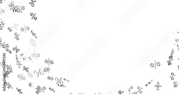 Fototapeta Blurred sale background. 3d