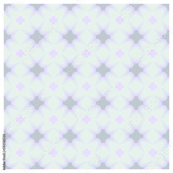 Fototapeta Soft colored background seamless design. Geometric pattern vector illustration.