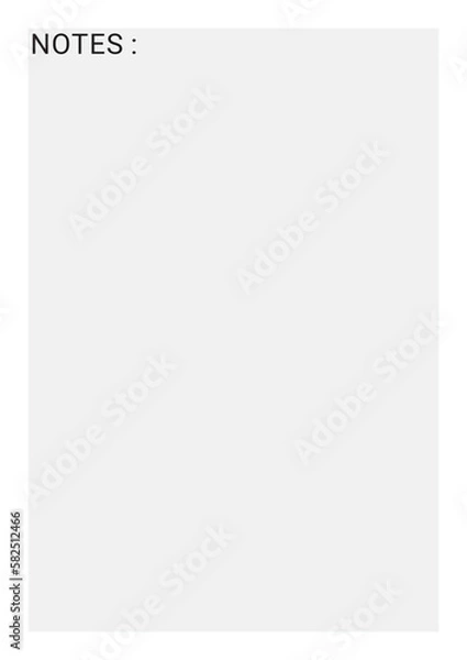 Fototapeta Notes Planner