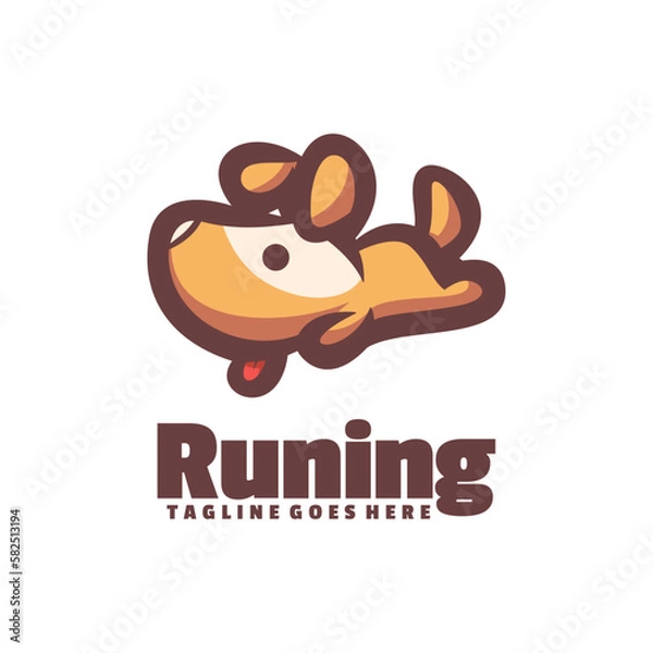 Fototapeta Runing Logo Vector