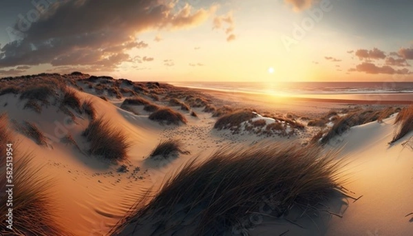 Obraz sunset in the desert