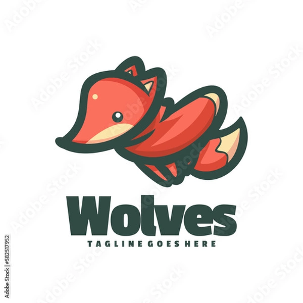 Fototapeta Wolves Logo Vector