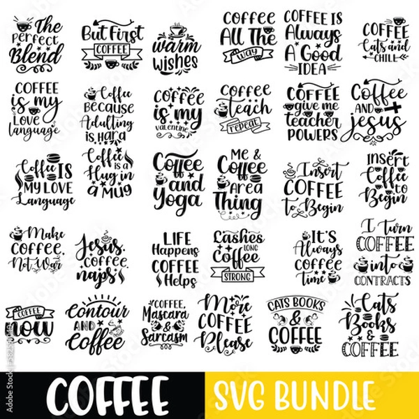 Obraz Coffee Svg Bundle 14