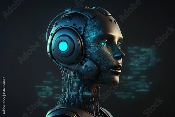 Obraz AI, System Artificial intelligence ChatGPT Chat Bot AI , Technology smart robot Ai Chat GPT application software , robot application Chat GPT