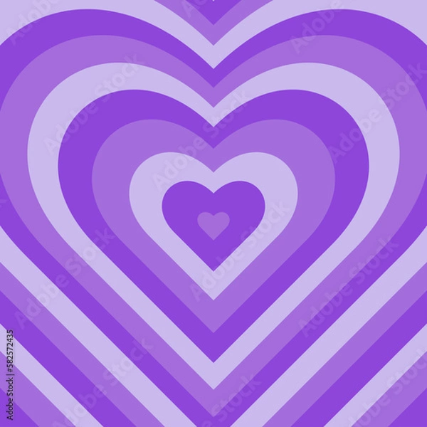 Obraz purple hearts background y2k vector