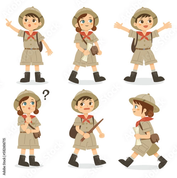 Obraz 探検隊の子どもたちセット１