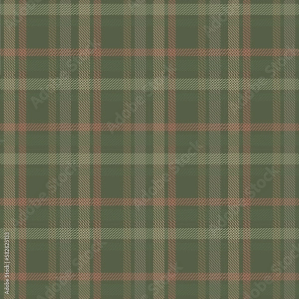 Fototapeta green plaid pattern background, seamless tartan pattern for decor