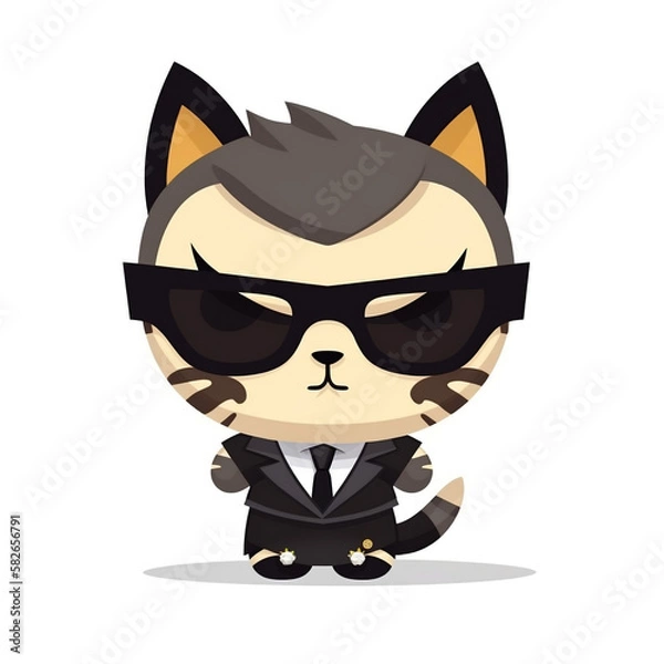 Obraz サングラスをかけたネコ