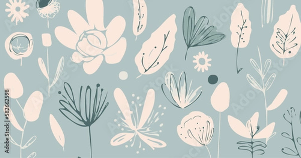 Obraz 秋を連想させる植物のベクター素材