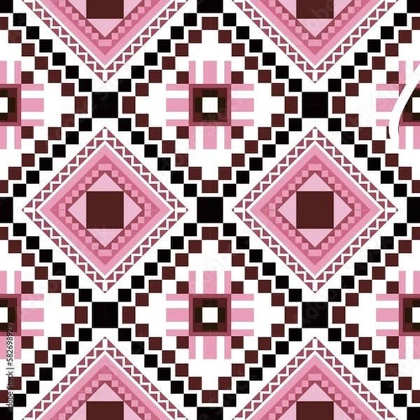 Obraz color full seamless  pattern with geometric 