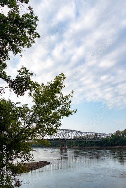 Obraz Bridge over Missouri River in summertime
