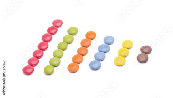 Fototapeta circles colors order