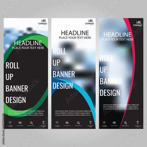 Obraz Rol Up Banner  template Design