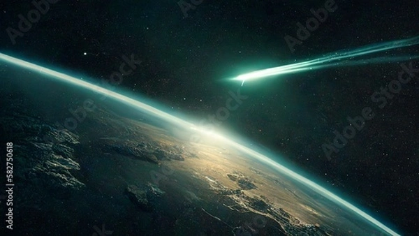 Obraz Celestial Encounter with a Comet