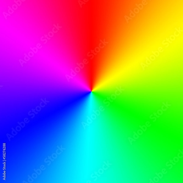 Fototapeta Rainbow spectral circle gradient