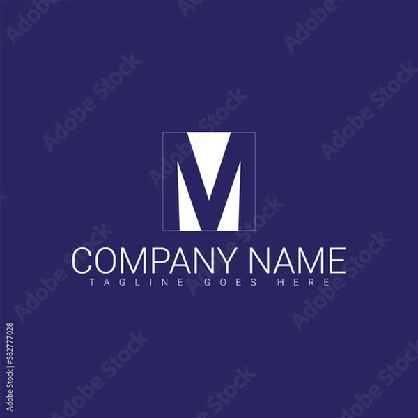 Fototapeta m logo, m letter logo, m initial logo