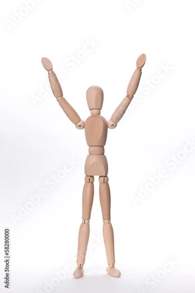 Fototapeta 体操する人形