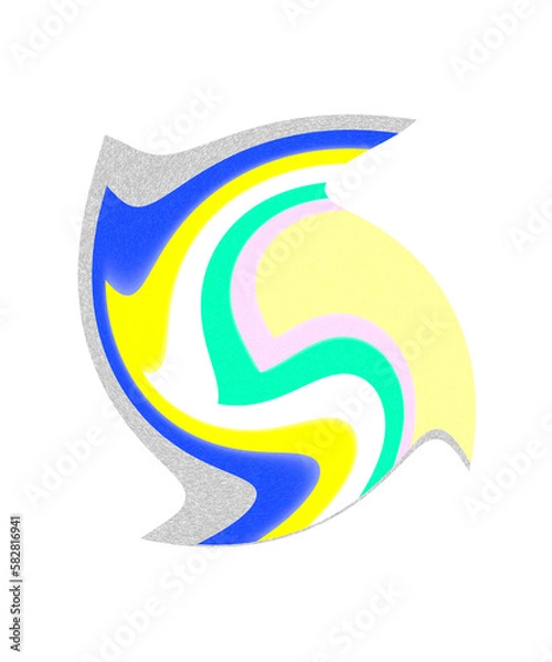 Fototapeta abstract background with blue arrow