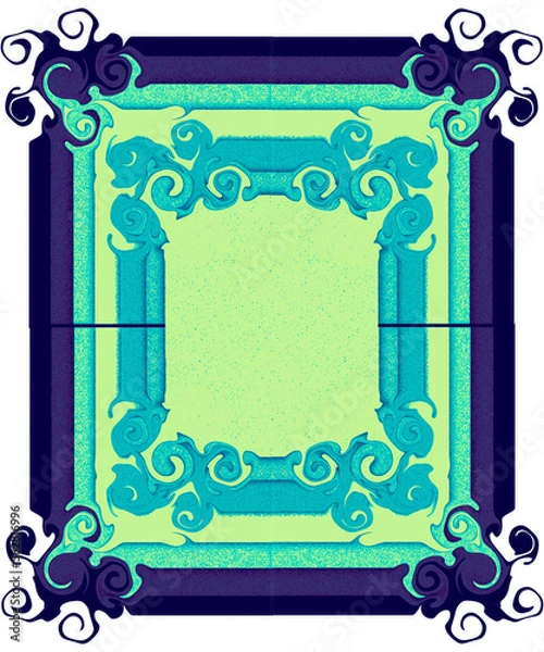 Fototapeta frame with ornament