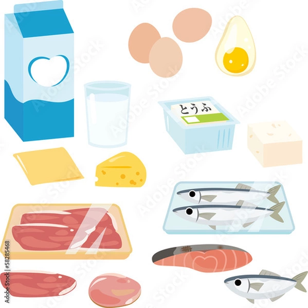 Obraz Pokarmy bogate w białko