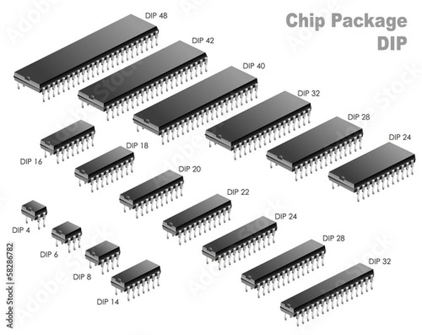 Obraz Chip Package (DIP)
