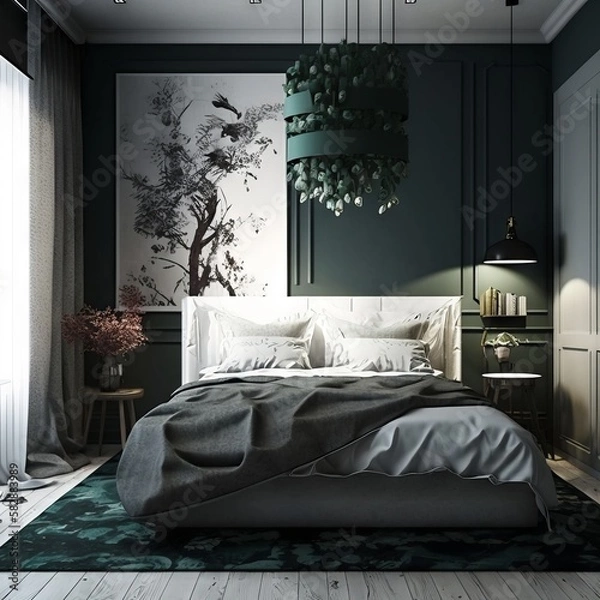 Fototapeta interior Generative AI