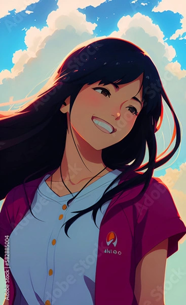 Fototapeta Women Portrait created
with Generative Al technology