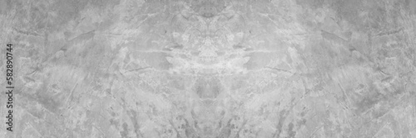 Obraz Old wall panorama texture cement dirty gray with black  background abstract grey and silver color design are light with white background.