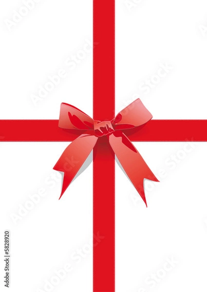 Fototapeta Schleife rot