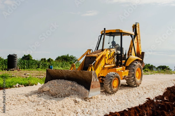 Fototapeta Frontend Loader Spreading Marl