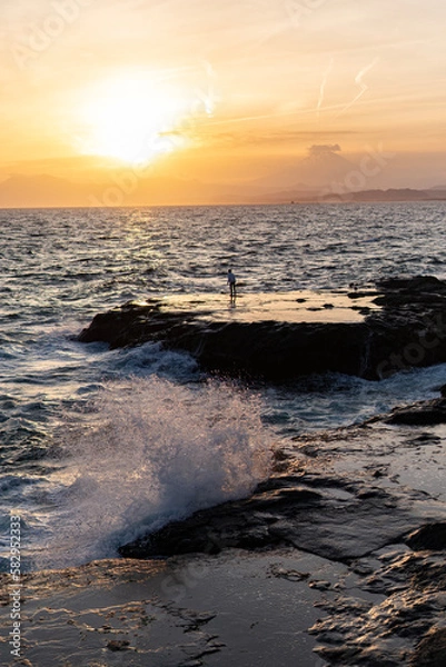 Obraz 相模湾の夕方