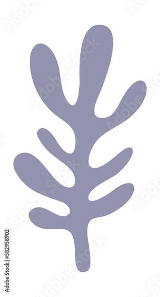 Fototapeta Leaf shape matisse style