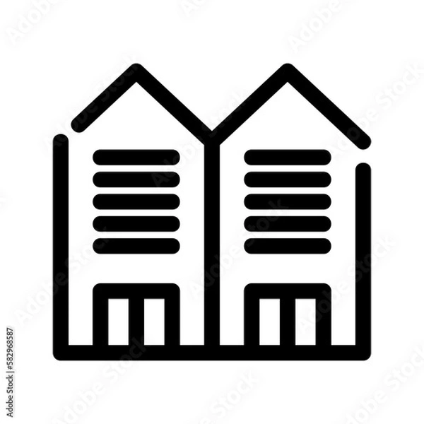 Fototapeta house icon or logo isolated sign symbol vector illustration - high-quality black style vector icons
