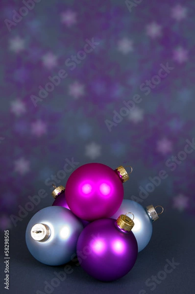 Obraz Weihnachtskugeln