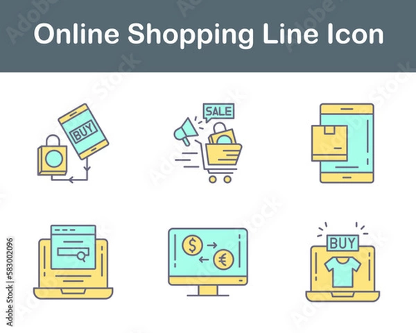 Obraz Online Shopping Vector Icon Set