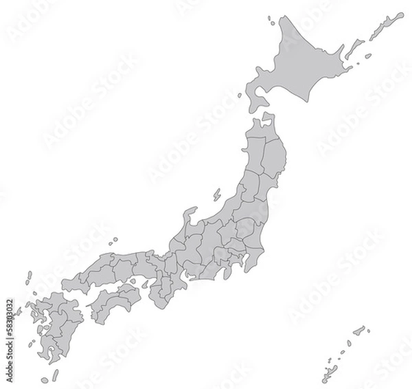 Obraz 日本地図