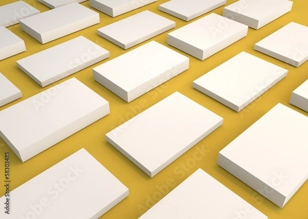 Obraz Visitenkarten Template Hintergrund gelb