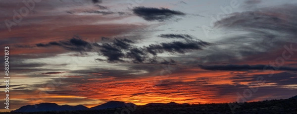 Obraz Bright Glowing Orange Sunset 