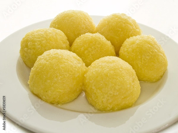 Fototapeta Teller mit Krtoffelklössen