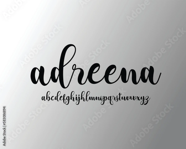 Obraz Adreena font for logo and headline. Isolated vector typeset
