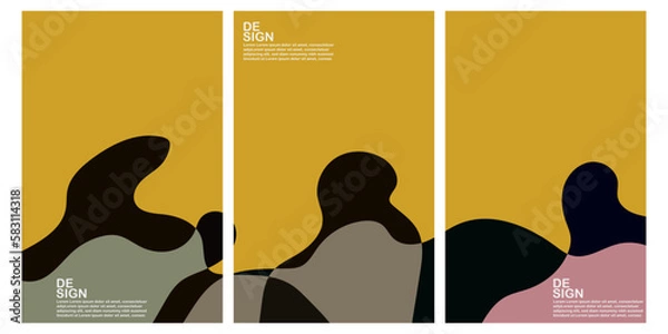 Obraz Vector colorful abstract fluid and liquid background modern minimalist