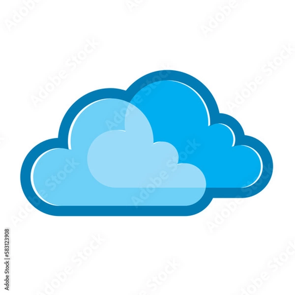 Fototapeta cloud computing icon