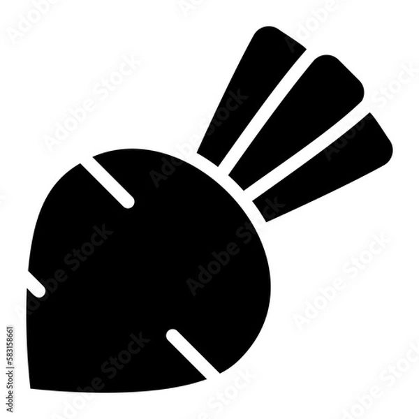 Fototapeta beetroot glyph icon
