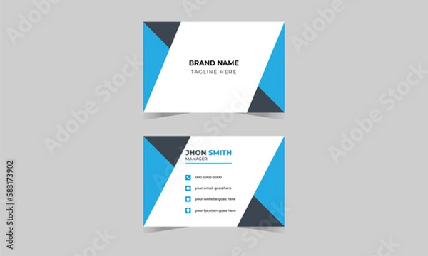 Fototapeta Corporate Modern Business Card Design Template Creative and Clean Business Card Name
Name Card Visiting Card Simple Card Vector Design
