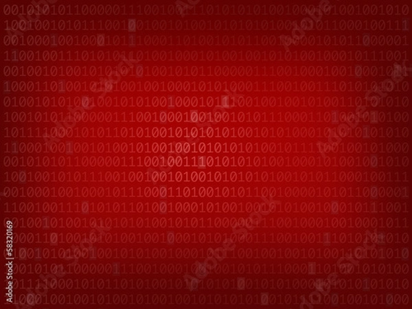 Fototapeta fond d'écran code binaire informatique